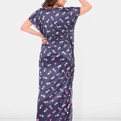Be You Women Conversational Printed  Kaftan Maxi Nightdress