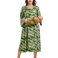 Be You Abstract Printed A Line Maternity Dress