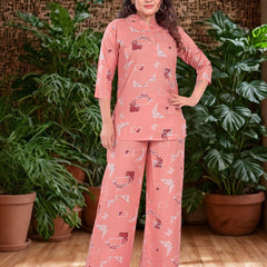 Be You Printed Top & Trousers Co-Ord