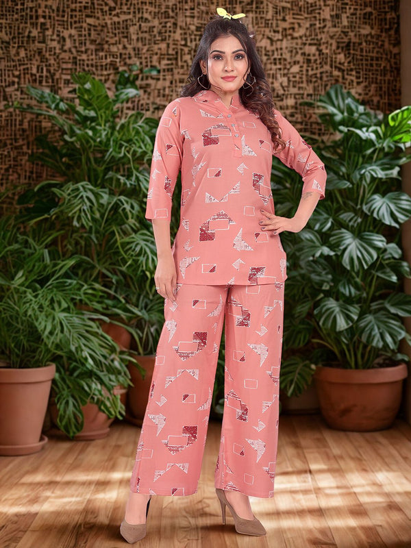 Be You Printed Top & Trousers Co-Ord
