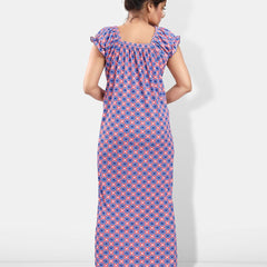 Be You Floral Printed Satin Maxi Nightdress
