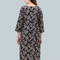 Be You Women Foil Printed Maternity Kurta