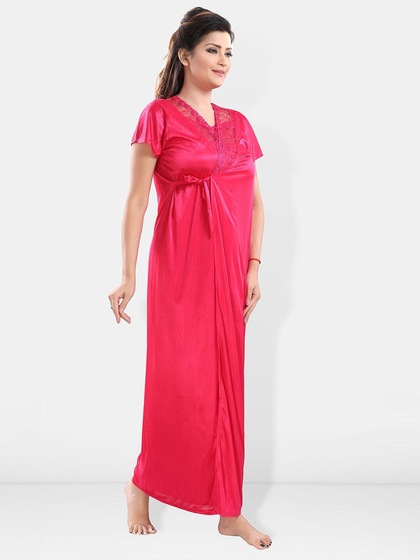 Be You Satin Maxi Nightdress With Robe
