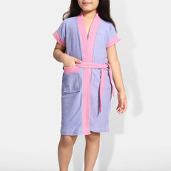 Be You Girls Terry Cotton Water Absorbent Bath Robe With Belt