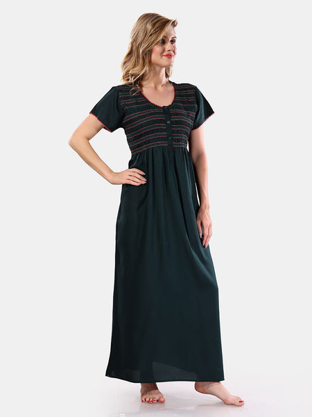 Be You Round Neck Maxi Nightdress