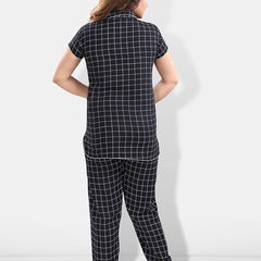 Be You Women Checked Night suit