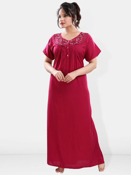 Be You V Neck Maxi Nightdress