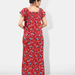 Be You Floral Printed Satin Maxi Nightdress