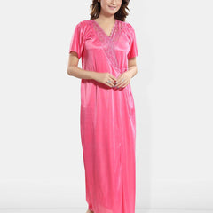 Be You Satin Wrap Nightdress With Robe
