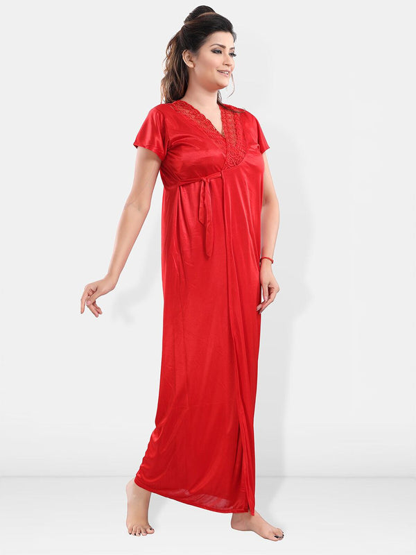 Be You Satin Maxi Nightdress With Robe
