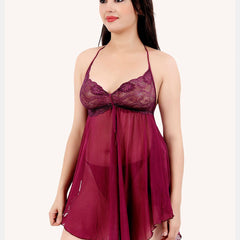 Be You Shoulder Straps Net Baby Doll