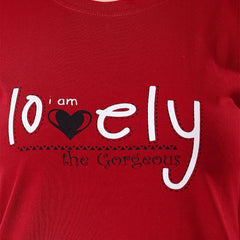 Be You Typographic Printed T-shirt Nightdress