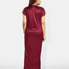 Be You Lace Satin Maxi Nightdress