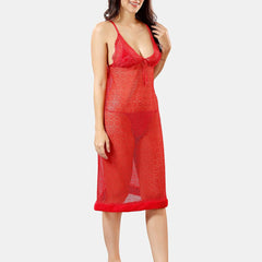 Be You Self Design Nightdress With Robe