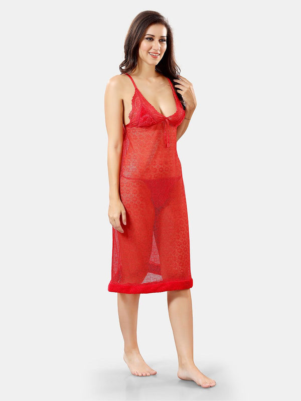Be You Self Design Nightdress With Robe