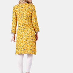 Be You Floral Printed Maternity Straight Kurta