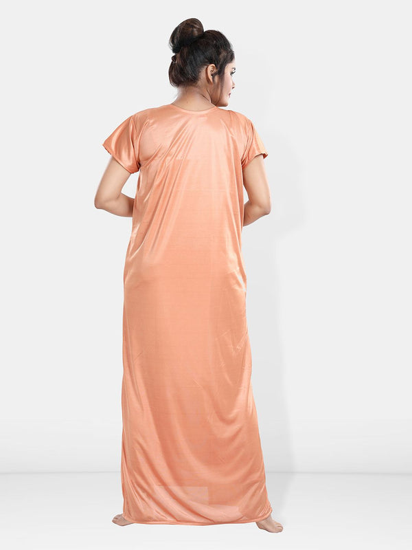 Be You Maxi Satin Wrap Nightdress With Robe