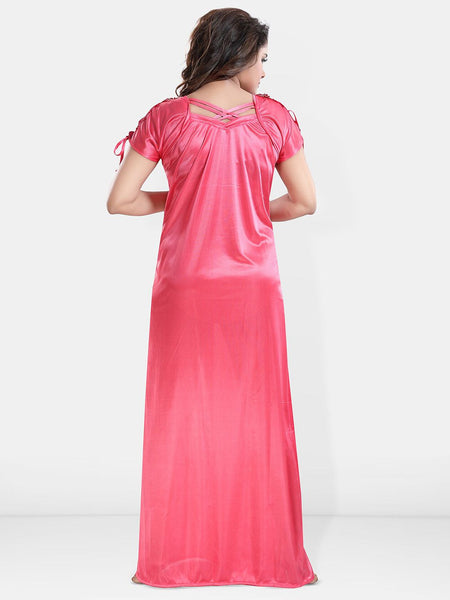Be You V-Neck Satin Maxi Nightdress