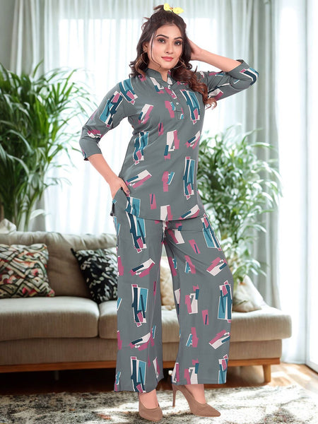 Be You Printed Top & Trousers Co-Ords