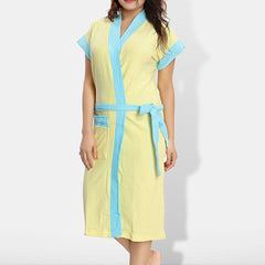 Be You Women Cotton Anti-bacterial Super Soft Bath Robe With Belt
