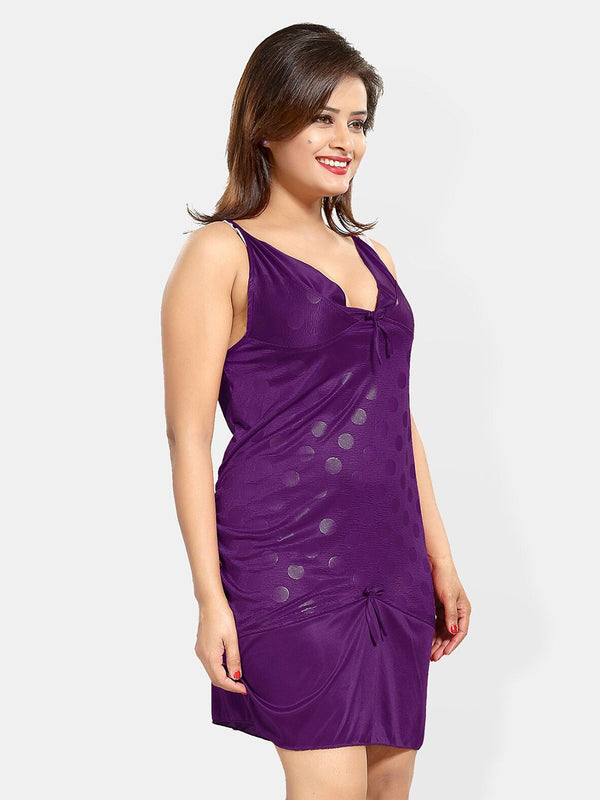 Be You Self Design Shoulder Straps Satin Baby Doll