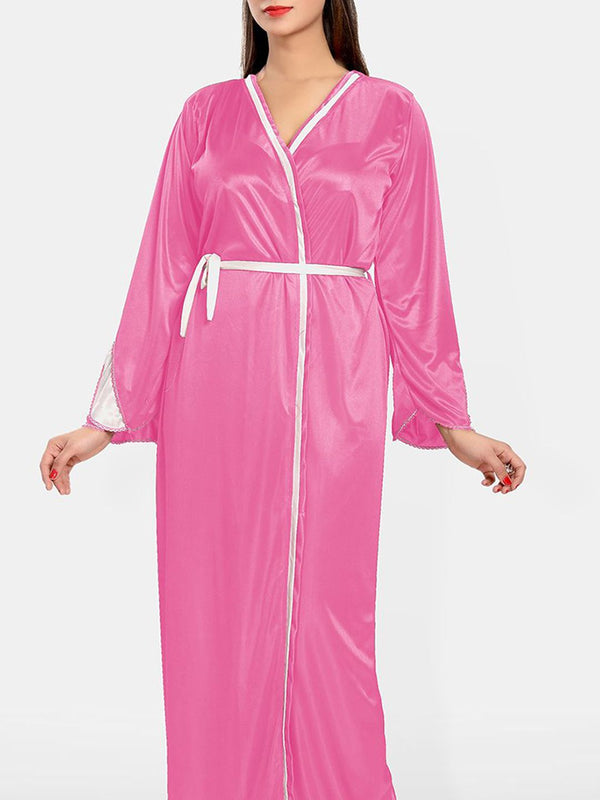Be You  Women Solid Maxi Nightdress
