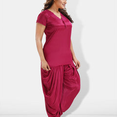 Be You 6 Pieces Satin Maxi Nightdress Set With Robe And Lingerie Set