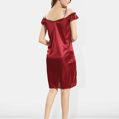 Be You Shoulder Straps Satin Maxi Wrap Nightdress With Robe