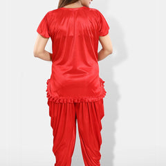 Be You Pack Of 2 Square Neck Satin Night suit