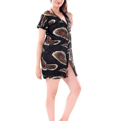 Be You Women Set Of 3  Black Printed Nightdress