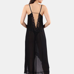Be You High-Low Hem Net Shoulder Straps Baby Doll