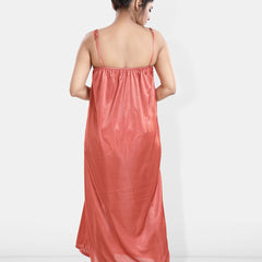Be You Maxi Satin Wrap Nightdress With Robe