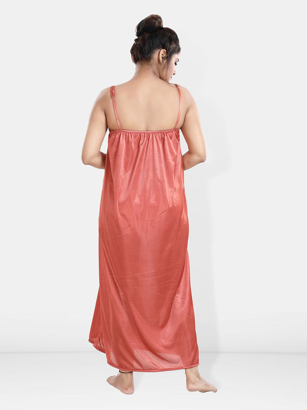 Be You Maxi Satin Wrap Nightdress With Robe