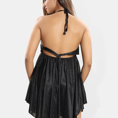Be You Satin Halter Neck Baby Doll