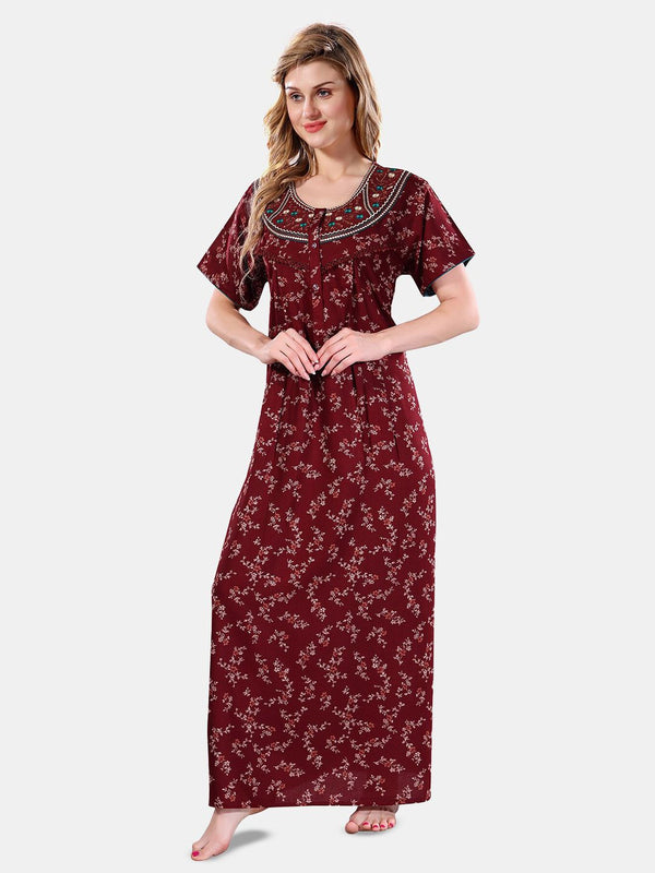Be You Floral Printed Maxi Nightdress