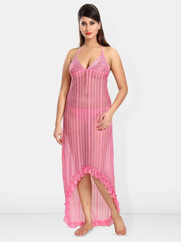 Be You Self Design Net Baby Doll With Brief