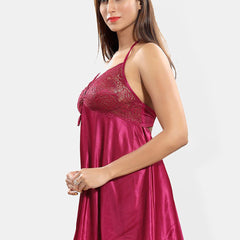 Be You Satin Halter Neck Baby Doll