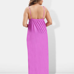 Be You 6 Pieces Satin Maxi Nightdress Set With Robe And Lingerie Set