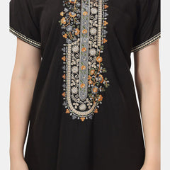 Be You Floral Embroidered Maxi Nightdress