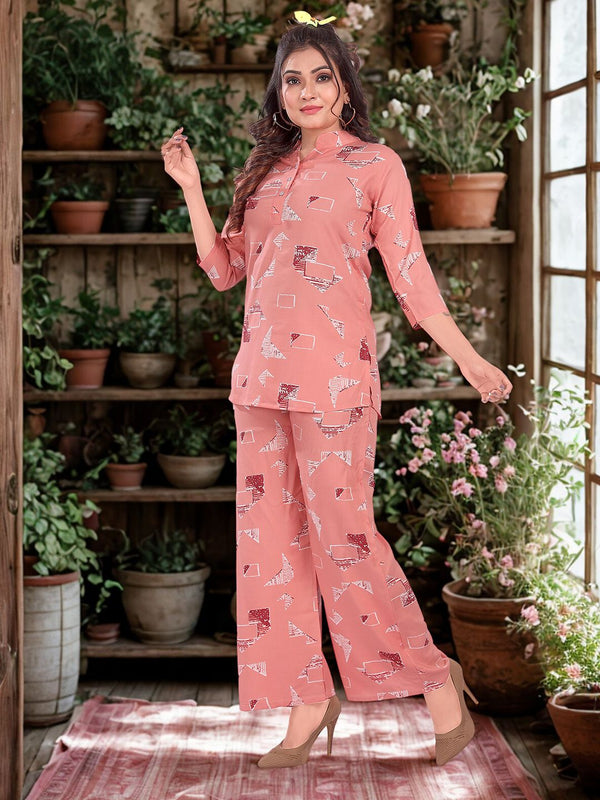 Be You Printed Top & Trousers Co-Ord