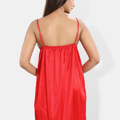 Be You Shoulder Straps Satin Nightdress With Robe
