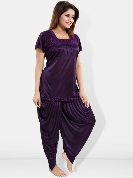 Be You Satin Top & Pyjamas Night suit