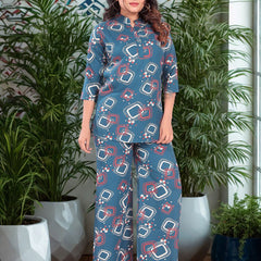 Be You Printed Top & Trousers Co-Ord Set