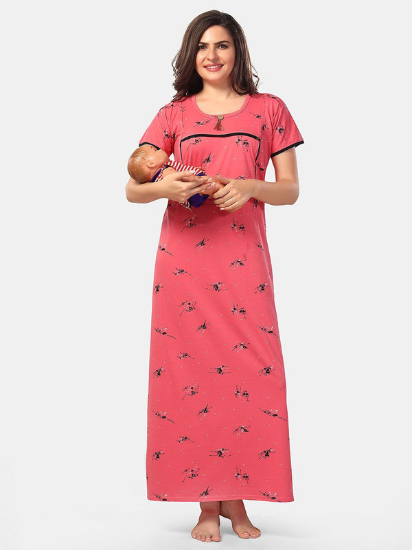 Be You Conversational Printed Maternity Nightdress