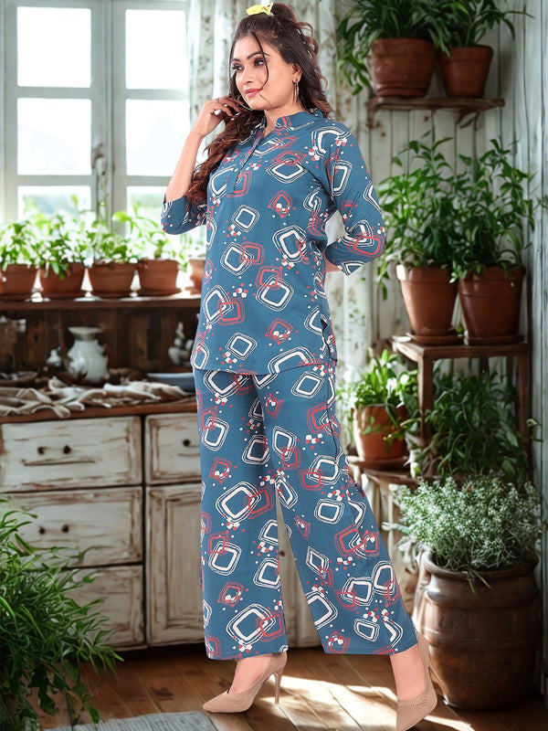 Be You Printed Top & Trousers Co-Ord Set