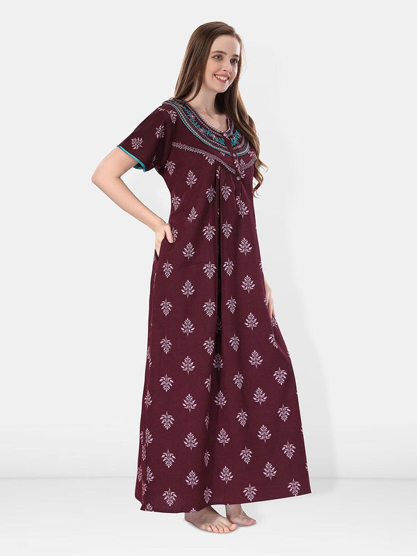 Be You Floral Printed Maxi Nightdress