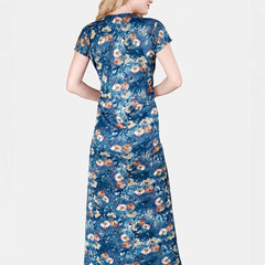Be You Printed Maternity Satin Maxi Nightdress