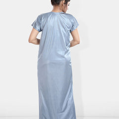 Be You Maxi Satin Wrap Nightdress With Robe
