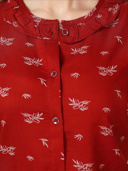 Be You Floral Printed Night Suit
