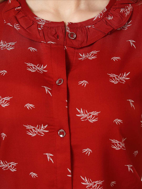 Be You Floral Printed Night Suit